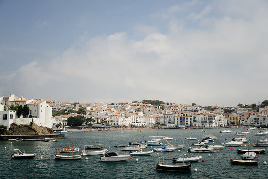 Coastal Spain art prints featuring Cadaques on the Costa Brava. Enjoy frame Spanish fine art prints for your home or office.