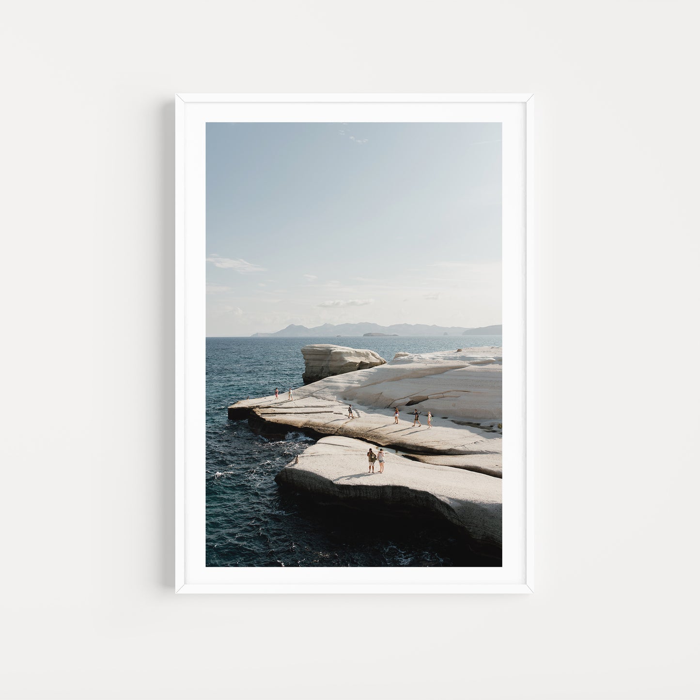 Greece Fine Art Print of Milos Sarakiniko Beach in the morning light available as a Greek Fine Art Print.