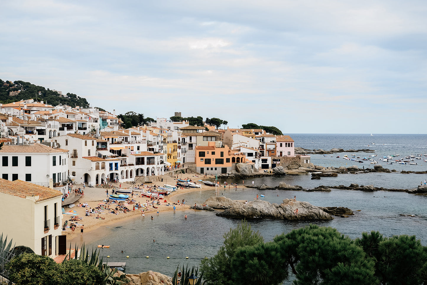 Spain fine art prints featuring Calella de Palafrugell on the Spanish Costa Brava available as fine art prints for your home. Spanish Coast wall art.