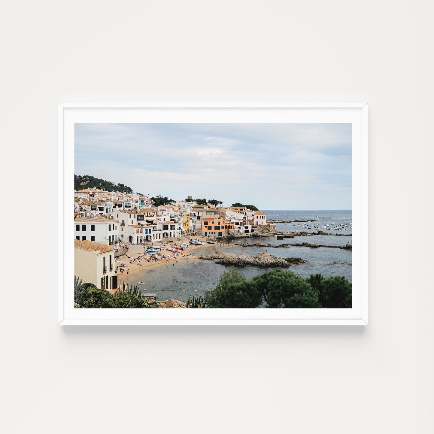 Spain fine art prints featuring Calella de Palafrugell on the Spanish Costa Brava available as fine art prints for your home. Spanish Coast wall art.