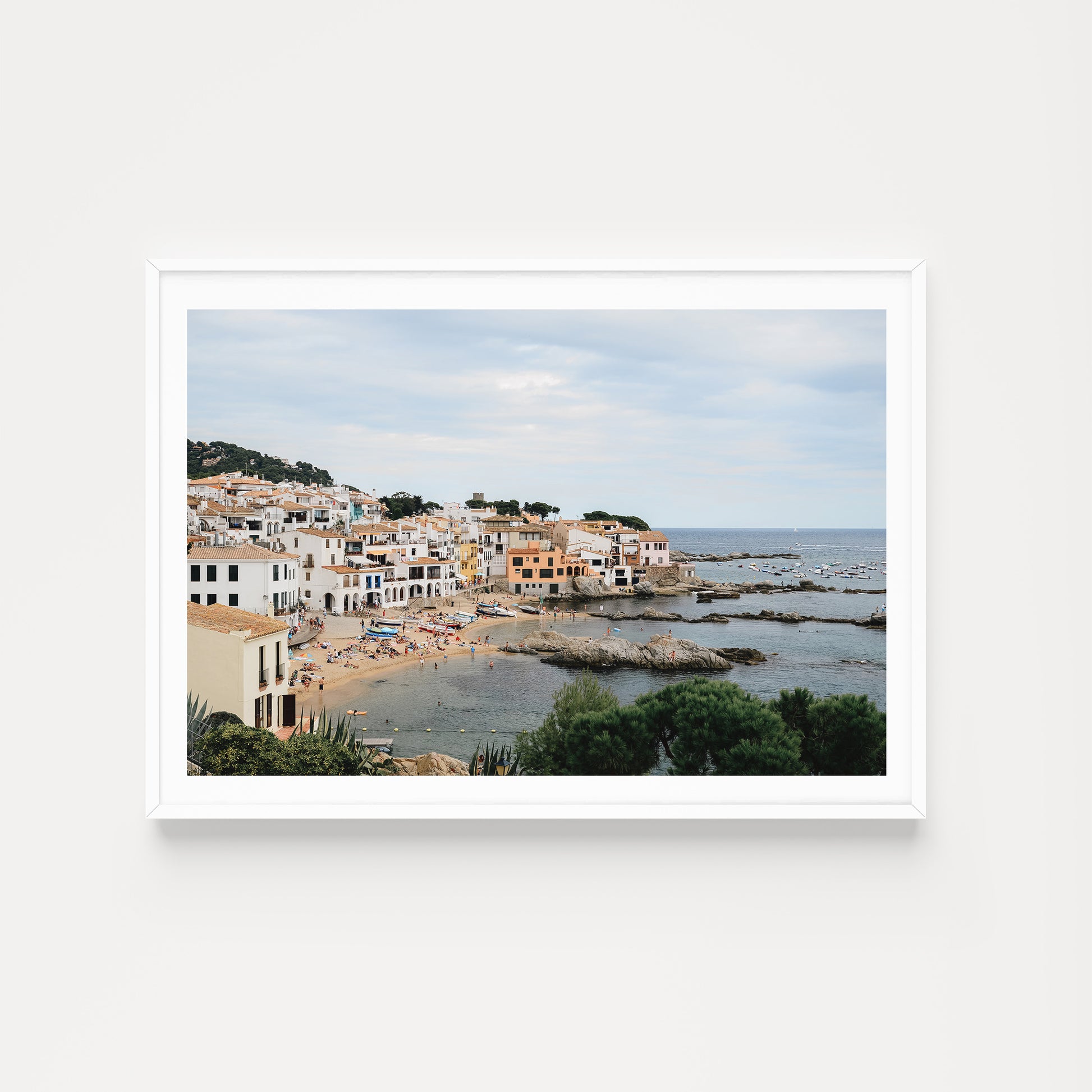 Spain fine art prints featuring Calella de Palafrugell on the Spanish Costa Brava available as fine art prints for your home. Spanish Coast wall art.
