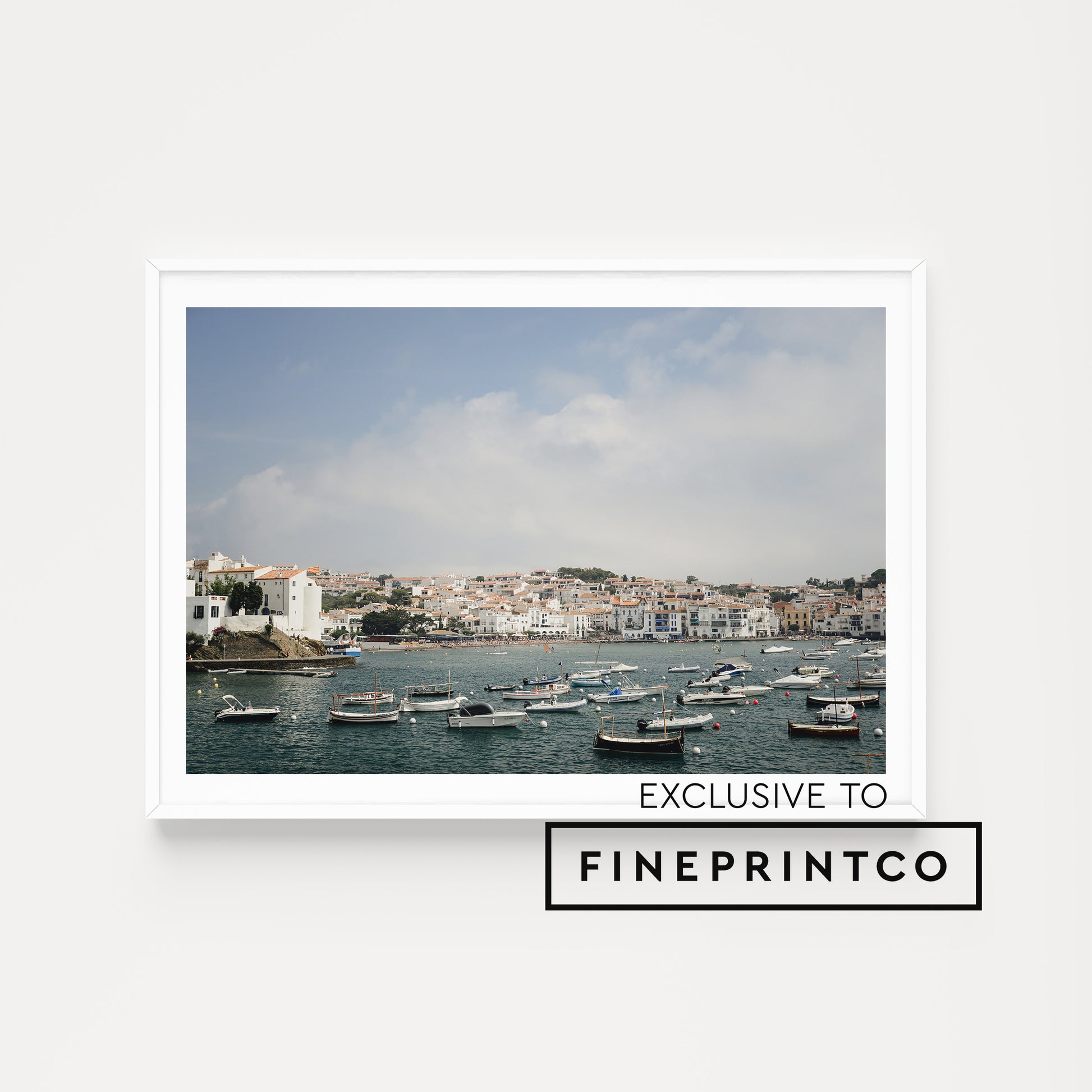 Coastal Spain art prints featuring Cadaques on the Costa Brava. Enjoy frame Spanish fine art prints for your home or office. 
