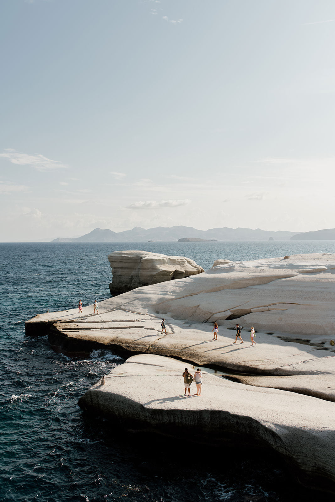 Greece Fine Art Print of Milos Sarakiniko Beach in the morning light available as a Greek Fine Art Print.