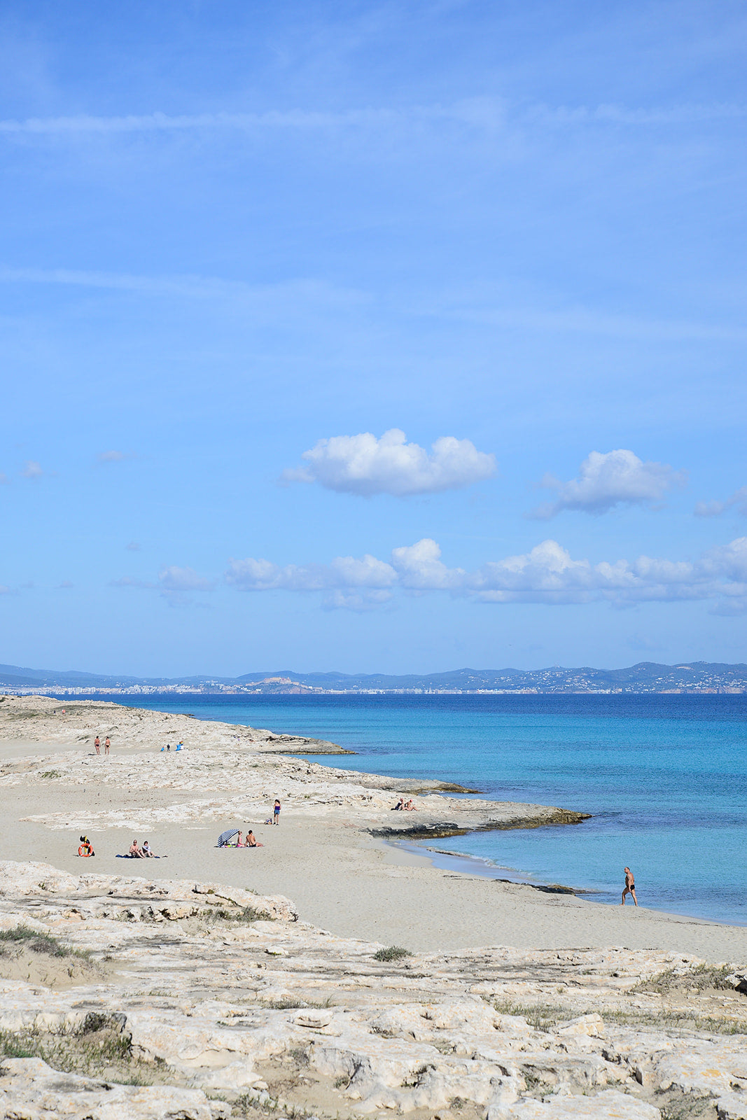 Late season days in the sunshine on Formentera Island in Spain's Balearic Islands. 